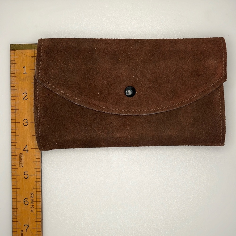 NWOT vintage Boho Suede made in Mexico wallet!